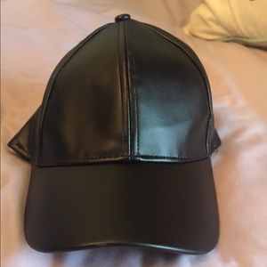 Black Leather Hat